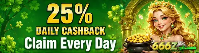 666Z cashback promotion dashboard showing refund rewards for online casino gameplay